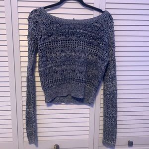 Loose knit Aeropostale Blue and White Sweater